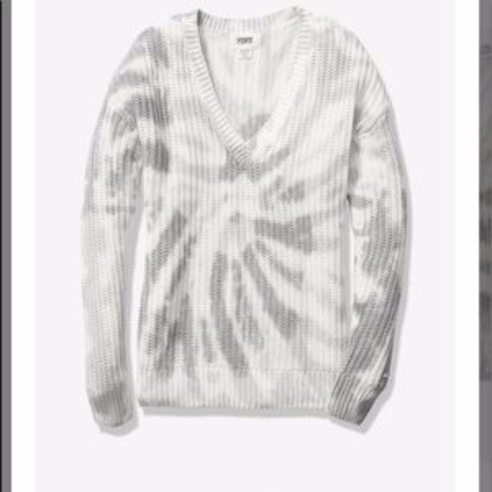 PINK Victoria’s Secret Grey V Neck Sweater